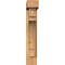 Ekena Millwork Merced Block Smooth Bracket w/ Offset Brace, Western Red Cedar, 5 1/2"W x 20"D x 32"H BKT0604X20X32MRC05SWR - alternate 3